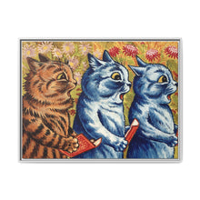 Three cats singing. Gouache by Louis Wain, 1925/1939 - NOMADEN ART GALLERY