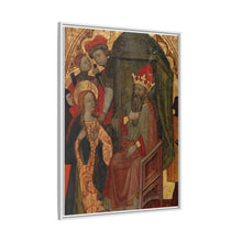 Saint Katherine of Alexandria before the Roman Emperor by Nicolás Solano