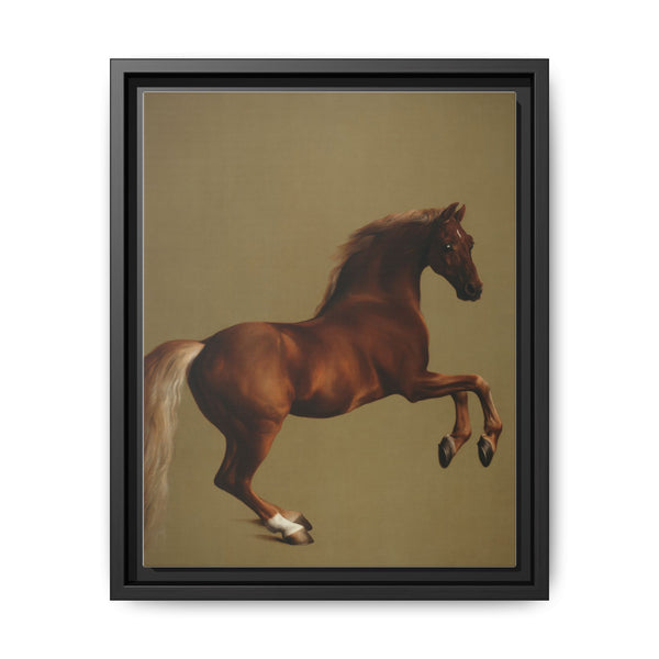 Whistlejacket is an oil-on-canvas painting from about 1762 showing the Marquess of Rockingham's racehorse, rearing up against a blank background. - NOMADEN ART GALLERY