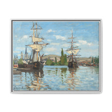 Ships Riding on the Seine at Rouen (1872–1873) by Claude Monet - NOMADEN ART GALLERY