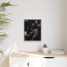 The ecstasy of Saint Francis of Assisi; two angels next to him. Mezzotint by W. Say after L. Carracci
