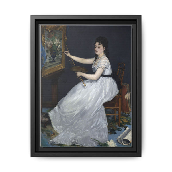 Porträt der Eva Gonzalés im Atelier Manets (1870) by Edouard Manet - NOMADEN ART GALLERY