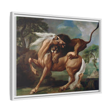 A Lion Attacking a Horse (1762) by George Stubbs.