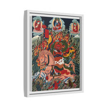 Tse Mara , a form of Dharmapala (protector of teachings), guardian of the Samye Monastery. Gouache painting by a Tibetan artist