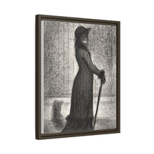 Georges Seurat's Woman Strolling (1884)