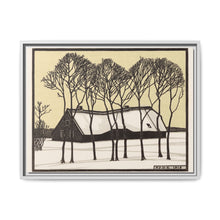 Farm in the snow (1918) by Julie de Graag - NOMADEN ART GALLERY