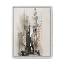 The minaret of the Mosque The Rhamree illustration by David Roberts (1796–1864). - NOMADEN ART GALLERY