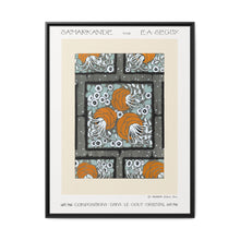 Flower pochoir pattern in Art Nouveau oriental style. Original from our own 1914 edition of Samarkande - NOMADEN ART GALLERY