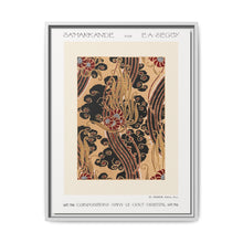 Flower pattern Art Deco stencil print in oriental style. Original from our own 1914 edition of Samarkande - NOMADEN ART GALLERY