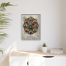 Saint George and Saint Antony of Padua, Saint Catherine of Alexandria, Saint Peter the Apostle, Saint Philomena, Saint Anne, Saint Barbara, Saint John the Baptist and Saint Agnes