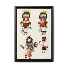 Hopi Katcinas - Piokot Turkwinu Turkwinu Mana (1895) drawn by the native people from the book of Jesse Walter Fewkes (1850–1930) - NOMADEN ART GALLERY