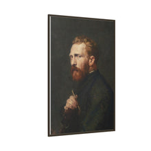 Framed Matte Canvas Wall Art - Vintage Portrait of Artist - NOMADEN ART GALLERY