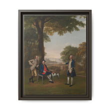 Arthur Holdsworth Conversing with Thomas Taylor and Captain Stancombe by the River Dart (1757) by Arthur Devis - NOMADEN ART GALLERY