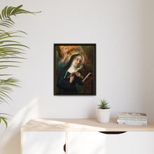 Female Saint Holding Crucifix with Crown of Thorns