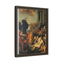 Saint Francis Xavier preaching and healing. Oil painting after Peter Paul Rubens.