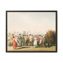 Illustration of rape threshing from The Costume of Yorkshire (1814) by George Walker - NOMADEN ART GALLERY