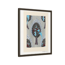 Estampado pochoir con estampado de pájaros Art Nouveau en estilo oriental