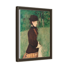 Mujer joven en un jardín (Jeune femme dans un jardin), (1879) de Édouard Manet