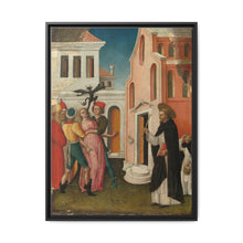 Saint Peter Martyr Exorcizing a Woman Possessed by a Devil by Antonio Vivarini - NOMADEN ART GALLERY