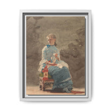 Young Woman Sewing (1876) by Winslow Homer - NOMADEN ART GALLERY