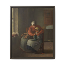 The Knitting Lesson (c. 1860) by Jean François Millet - NOMADEN ART GALLERY