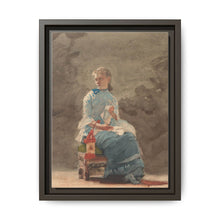 Young Woman Sewing (1876) by Winslow Homer - NOMADEN ART GALLERY