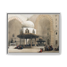 Mosque of Sultan Hassan Cairo illustration by David Roberts (1796–1864) - Framed Wall Art - NOMADEN ART GALLERY