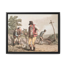 Illustration of stone breakers on the road from The Costume of Yorkshire (1814) by George Walker - NOMADEN ART GALLERY