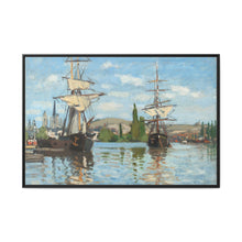 Ships Riding on the Seine at Rouen (1872–1873) by Claude Monet - NOMADEN ART GALLERY