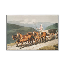 Illustration of the east riding or wolds waggon from The Costume of Yorkshire (1814) by George Walker - NOMADEN ART GALLERY