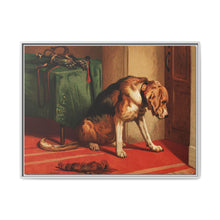 Suspense (1877) by sir Edwin Landseer, a Victorian bloodhound mastiff waiting. - NOMADEN ART GALLERY