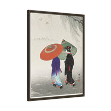 Two women in the rain (1925 - 1936) by Ohara Koson