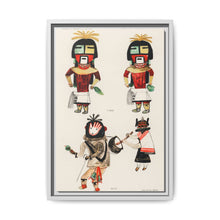 Hopi Katcinas - Piokot Turkwinu Turkwinu Mana (1895) drawn by the native people from the book of Jesse Walter Fewkes (1850–1930) - NOMADEN ART GALLERY
