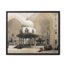 Mosque of Sultan Hassan Cairo illustration by David Roberts (1796–1864) - Framed Wall Art - NOMADEN ART GALLERY