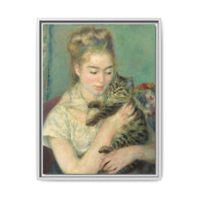 Pierre-Auguste Renoir's Woman with a Cat (c. 1875) - NOMADEN ART GALLERY