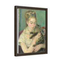 La mujer con el gato de Pierre-Auguste Renoir (c. 1875)