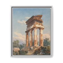 A Temple Ruin in Agrigento (c. 1825) by Carl Wilhelm Götzloff: A Classical Landscape - NOMADEN ART GALLERY