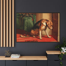 Suspense (1877) by sir Edwin Landseer, a Victorian bloodhound mastiff waiting. - NOMADEN ART GALLERY