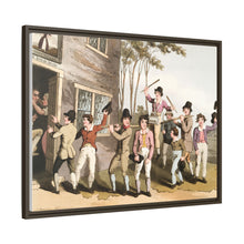 Illustration of riding the stang from The Costume of Yorkshire (1814) by George Walker