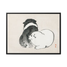 Black and white puppies by Kōno Bairei (1844-1895). - NOMADEN ART GALLERY