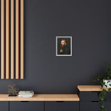 Framed Matte Canvas Wall Art - Vintage Portrait of Artist - NOMADEN ART GALLERY