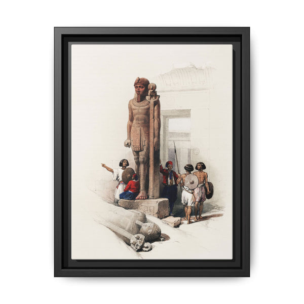 Nubian Colossus: Temple of Wadi es-Sebua by David Roberts - Classic Vintage Art Print - NOMADEN ART GALLERY
