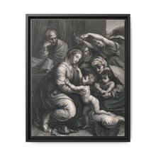 Saint Mary (the Blessed Virgin) and Saint Joseph with the Christ Child, Saint John the Baptist and Saint Elizabeth. Engraving by J. Frey - NOMADEN ART GALLERY