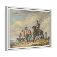Three Armed Riders Escorting Prisoners near Reims (1825) by Peter von Hess