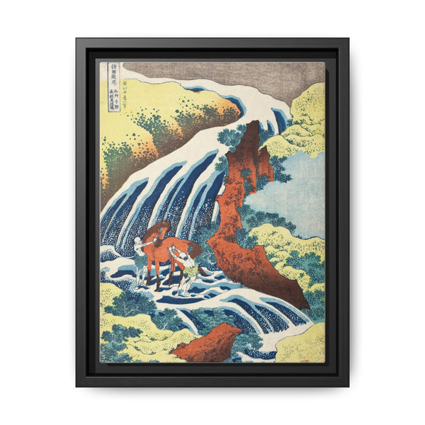 Katsushika Hokusai (1760-1849). Waterfall where Yoshitsune Washed his Horse, Yoshino, Yamato Province. Original from The Los Angeles County Museum of Art. - NOMADEN ART GALLERY