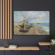 Vincent van Gogh's Fishing Boats on the Beach at Saintes-Maries (1888) - NOMADEN ART GALLERY