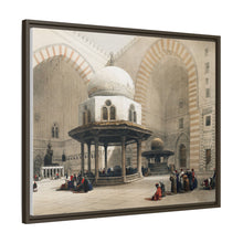Mosque of Sultan Hassan Cairo illustration by David Roberts (1796–1864) - Framed Wall Art