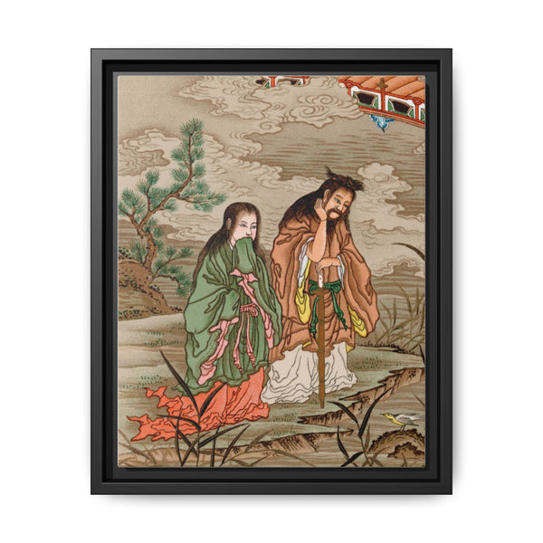 Chinese tales, vintage Japanese painting by G.A. Audsley - NOMADEN ART GALLERY