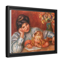 Lección de escritura (La Leçon d'écriture) (1905) de Pierre-Auguste Renoir. 