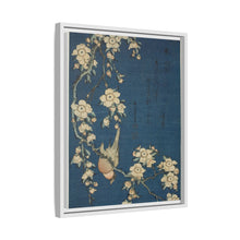El camachuelo de Hokusai y los cerezos llorones en flor. Original del Instituto de Arte de Chicago.